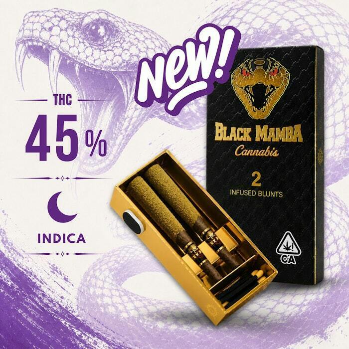 BLACK MAMBA - Platinum OG - 2pk x 1.2g = 2.4g, INFUSED BLUNTS!