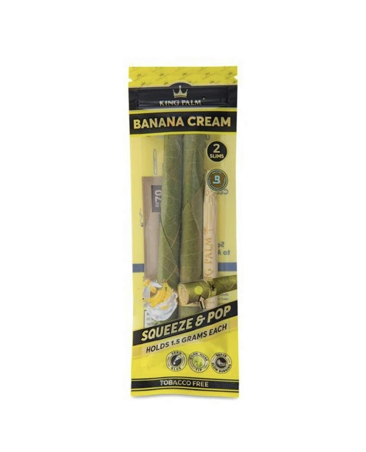 King Palm 2 Slim Rolls Banana Cream
