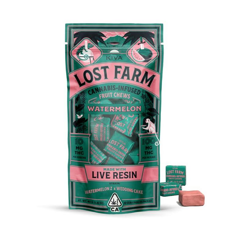 Watermelon 'Watermelon Z x Wedding Cake' Chews | 100mg | 10ct | 10mg/ea