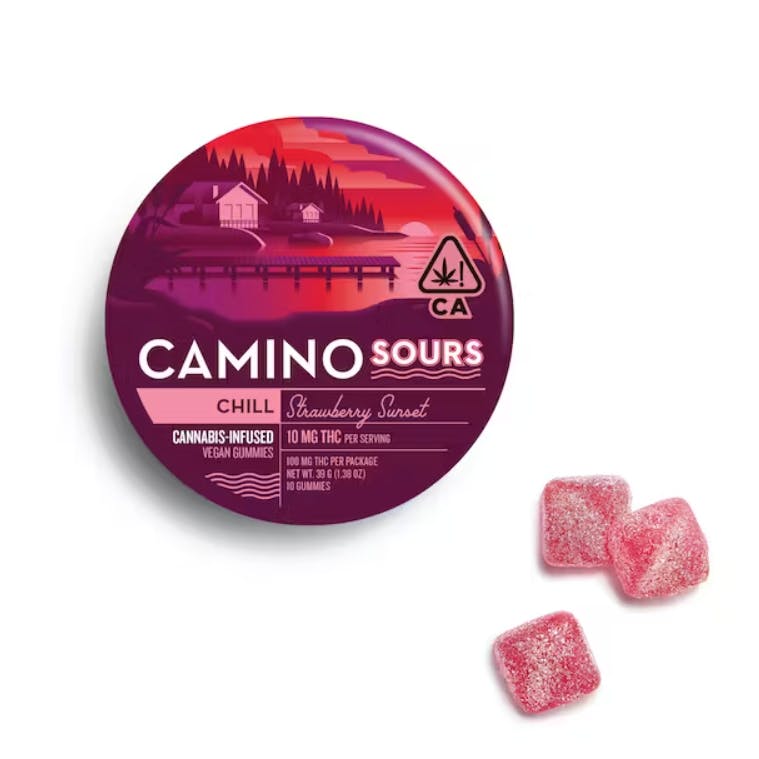 Kiva Confections — Camino Sours Strawberry Sunset Chill
