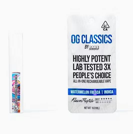 Watermelon Fresca - 1G - Indica - OG Classics by CAKE she hits different