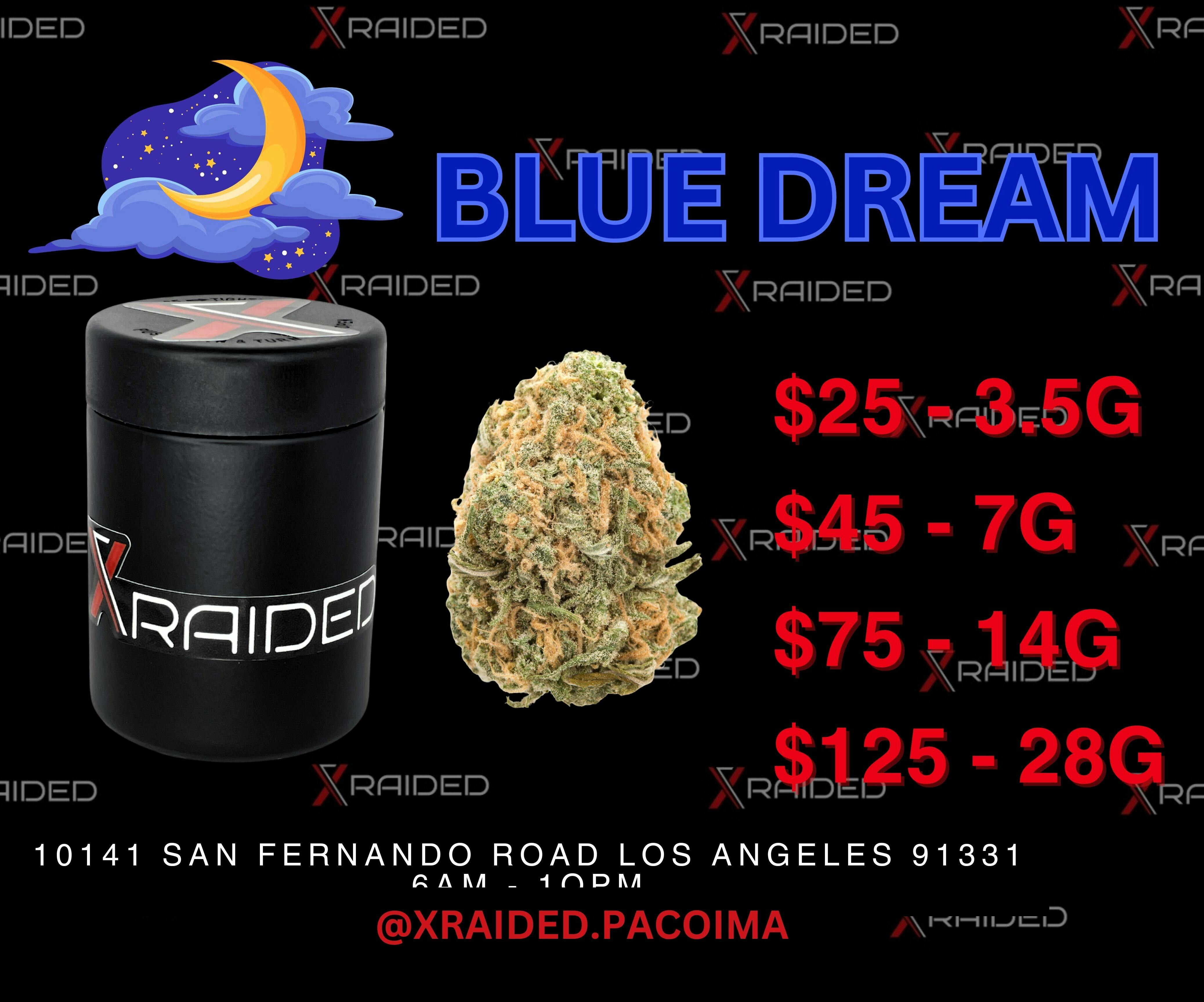 XRAIDED BLUE DREAM — 3.5G