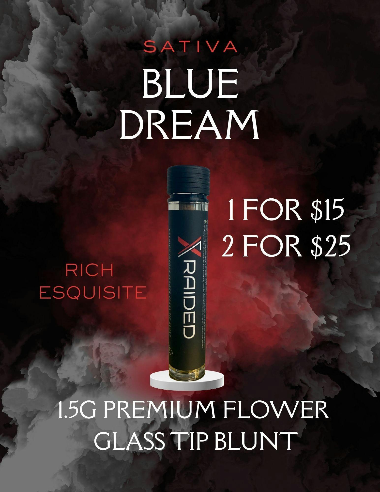 XRAIDED BLUNT - BLUE DREAM - 1.5G