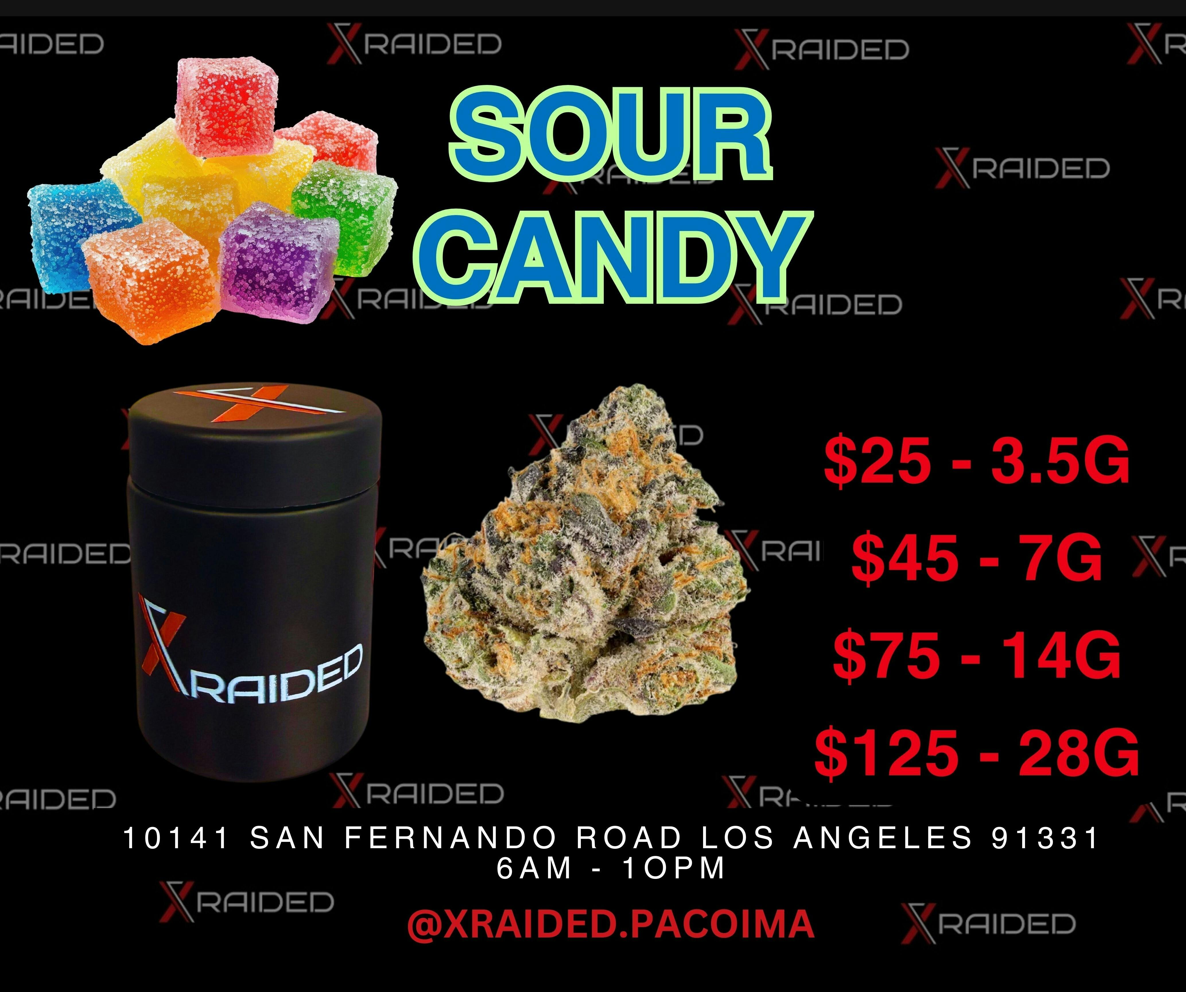 XRAIDED SOUR CANDY — XRAIDED SOUR CANDY 3.5G