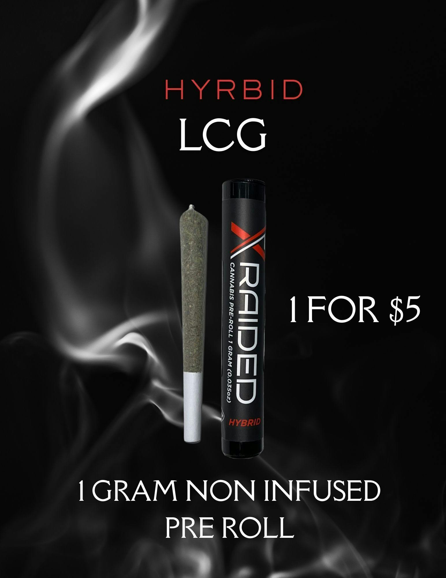 XRAIDED 1G PREROLL - LCG