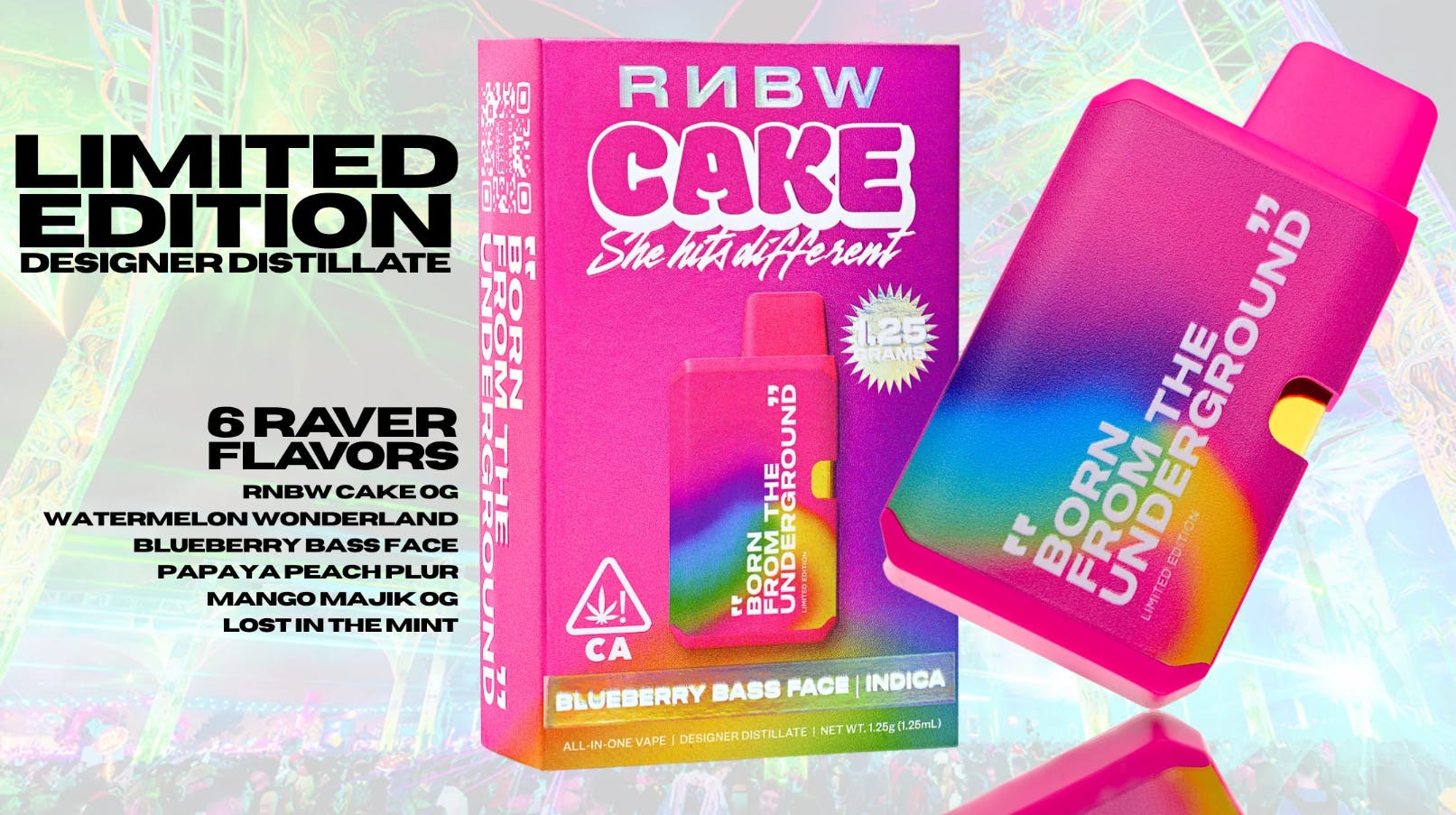 RNBW CAKE - — Dd - Rechargeable - Watermelon Wonderland