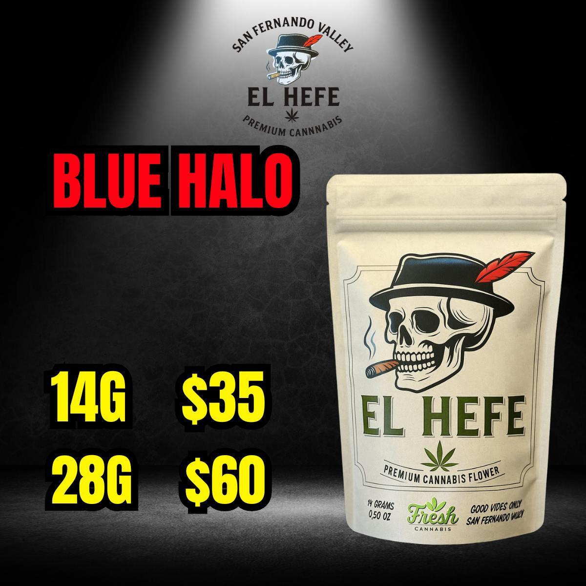 EL HEFE BLUE — Halo