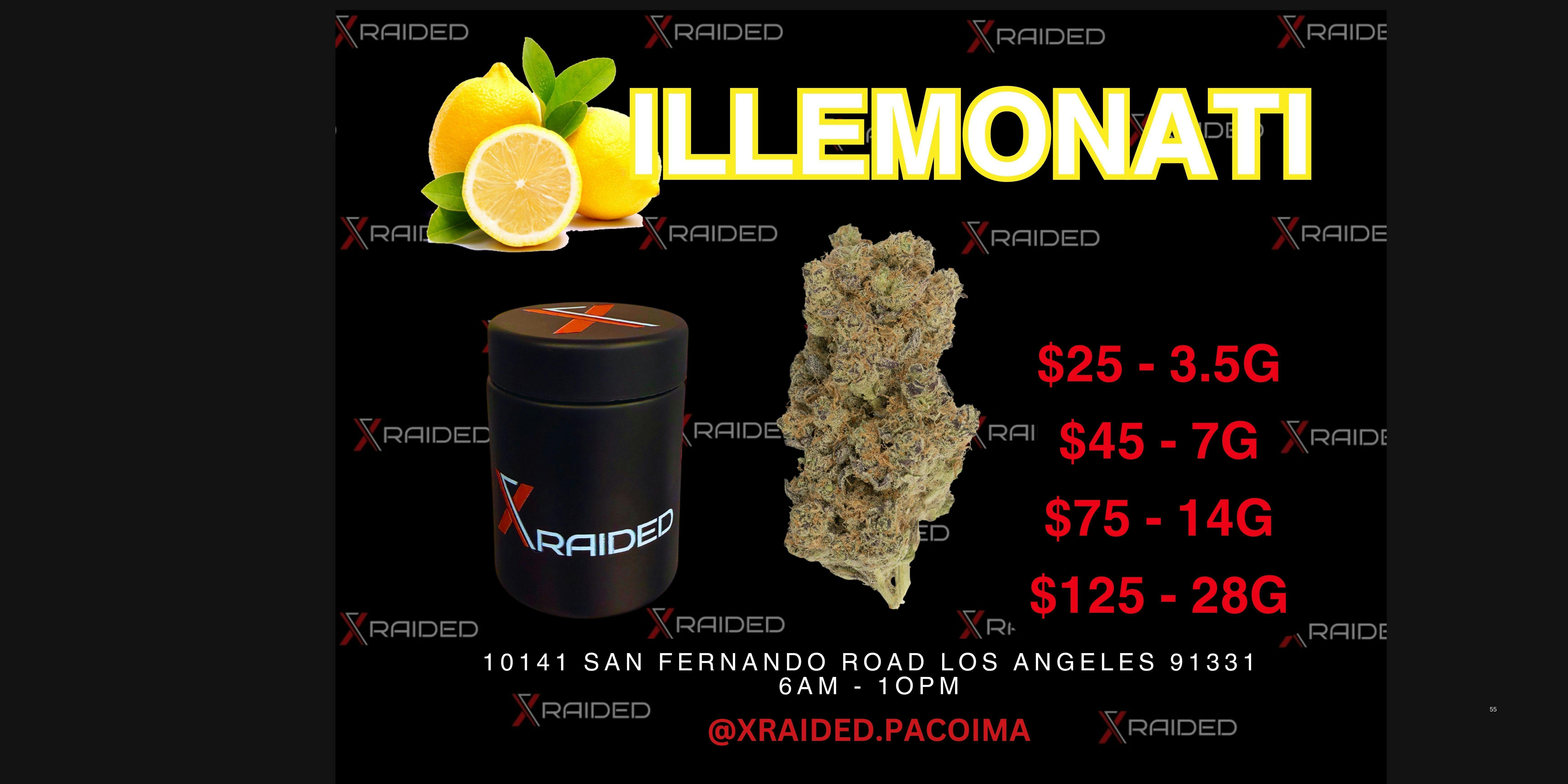 XRAIDED ILLEMONATI — XRAIDED ILLEMONATI 3.5G