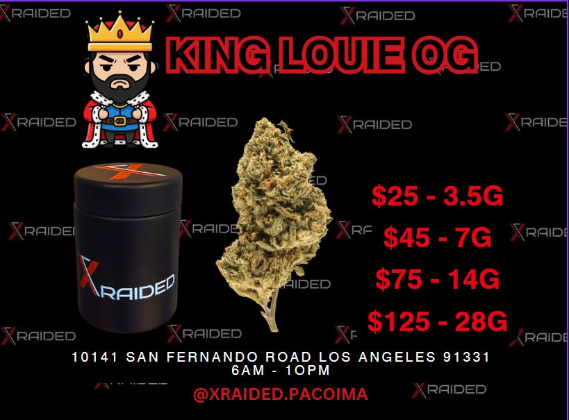 XRAIDED KING LOUIS — XRAIDED KING LOUIS 3.5G