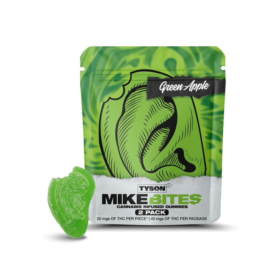 Tyson 2.0 | Sour Apple Mike Bites Gummies | 2x20mg