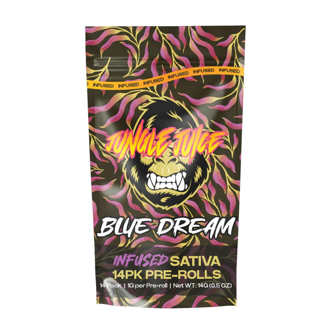 Jungle Juice | Blue Dream Infused Pre-Roll Pack | 14x1g