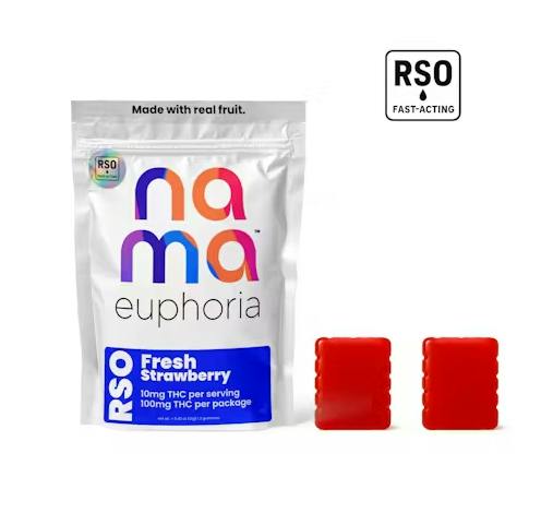 Nama RSO Strawberry Fast Acting Gummy 2 Pack | 100mg