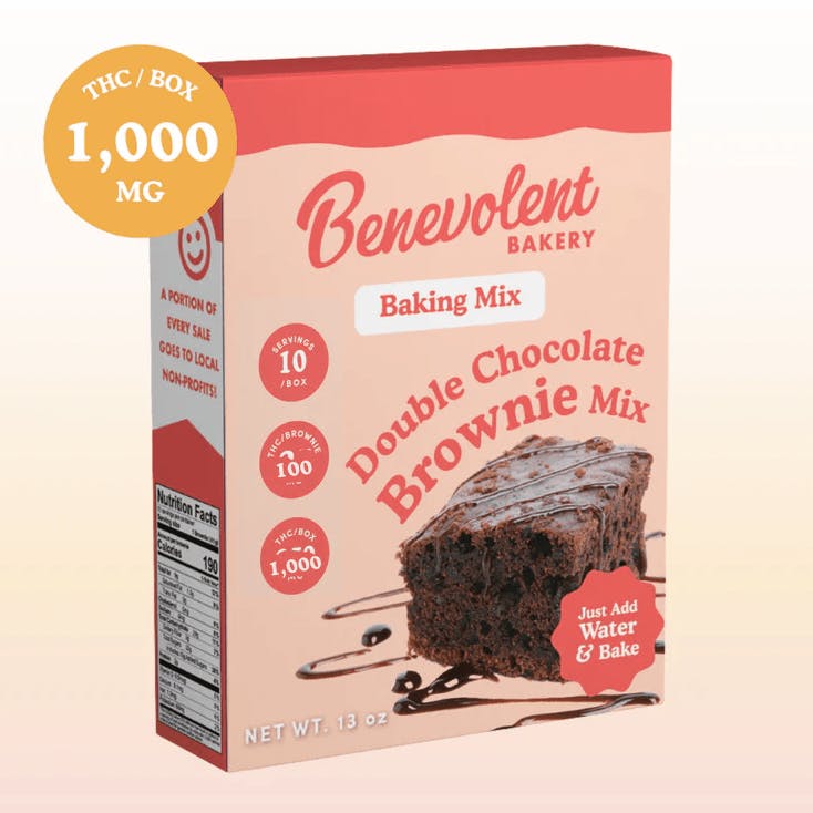 Benevolent Bakery - 1000mg - Double Chocolate Brownie Mix