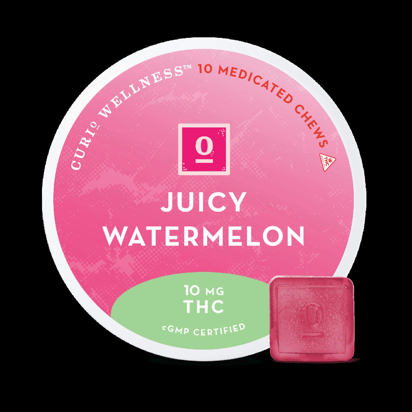 Curio Wellness - Juicy Watermelon - 10mg Chews