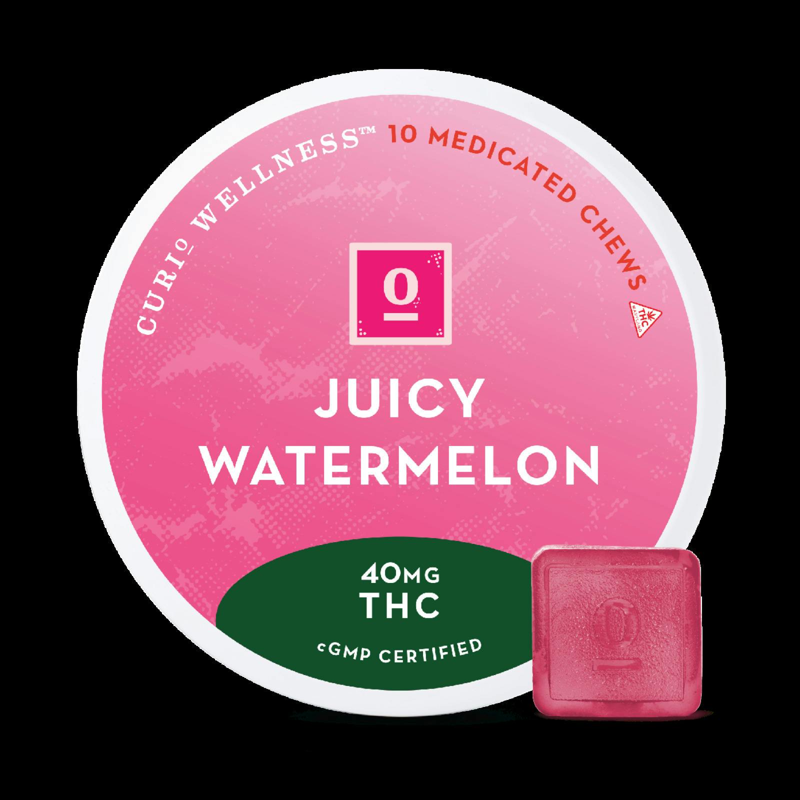 Curio Wellness - Juicy Watermelon - 40mg Chews