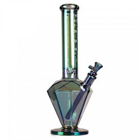 Red Eye Tek 15" Tall Green Metallic Terminator Finish Paragon Water Pipe