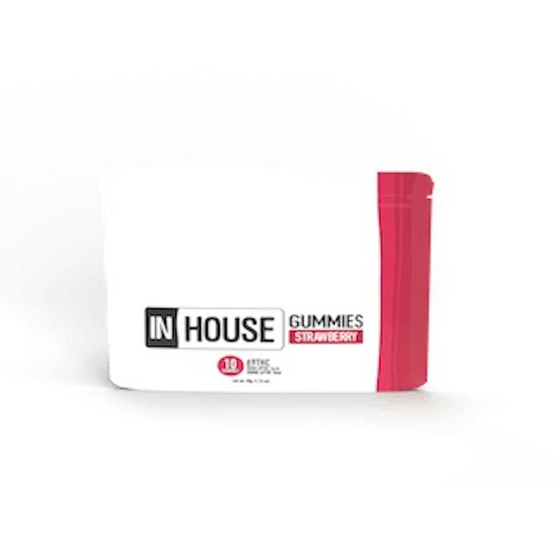In House - Strawberry - 1:1 40mg Fast Acting Chews