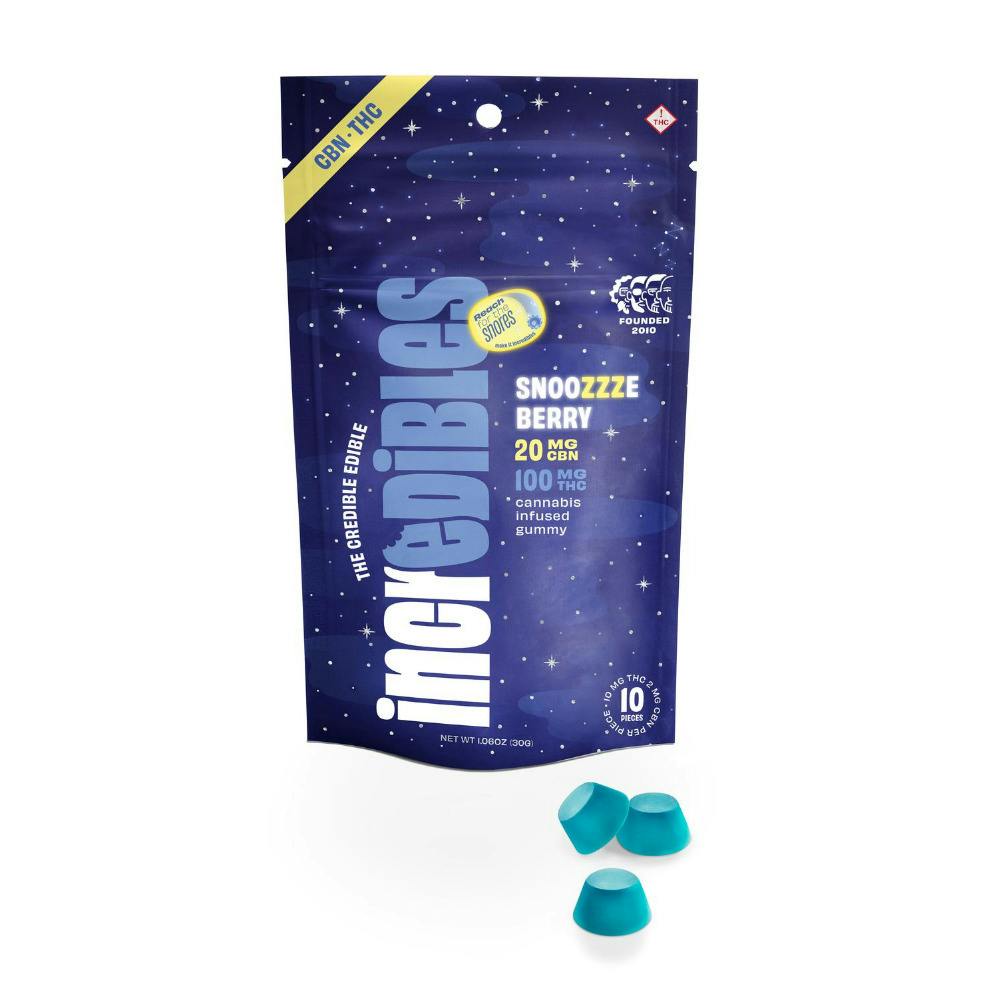 Incredibles - Snoozzzierberry - 2:1:1 CBN Chews