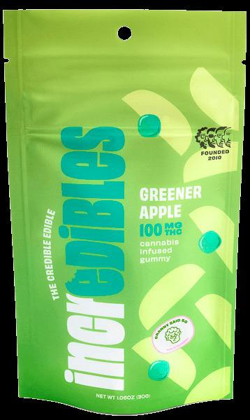 Incredibles - Greener Apple - 10mg Chews Fast Acting