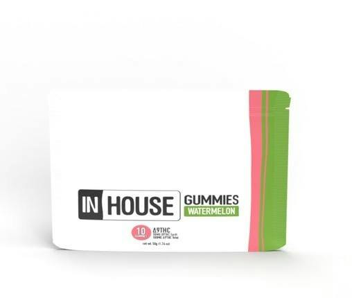 In House - Watermelon 1:2 CBG - 10mg Fast Acting Chews