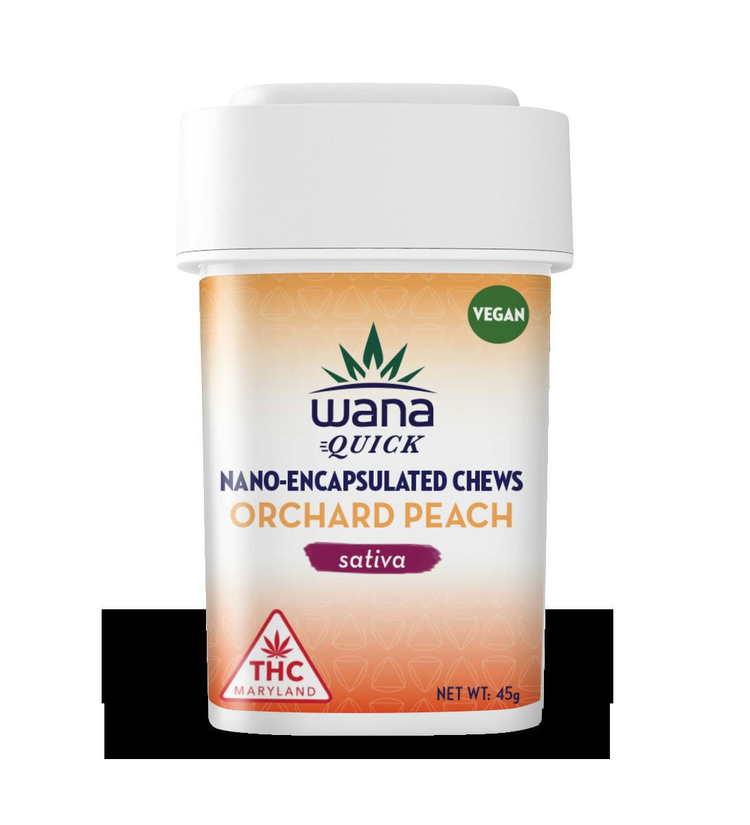Wana Quick - Orchard Peach Sativa - 10mg Chews
