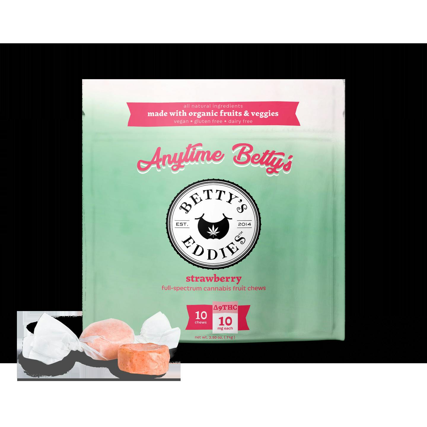 Betty's Eddies - Strawberry - 10mg Chews