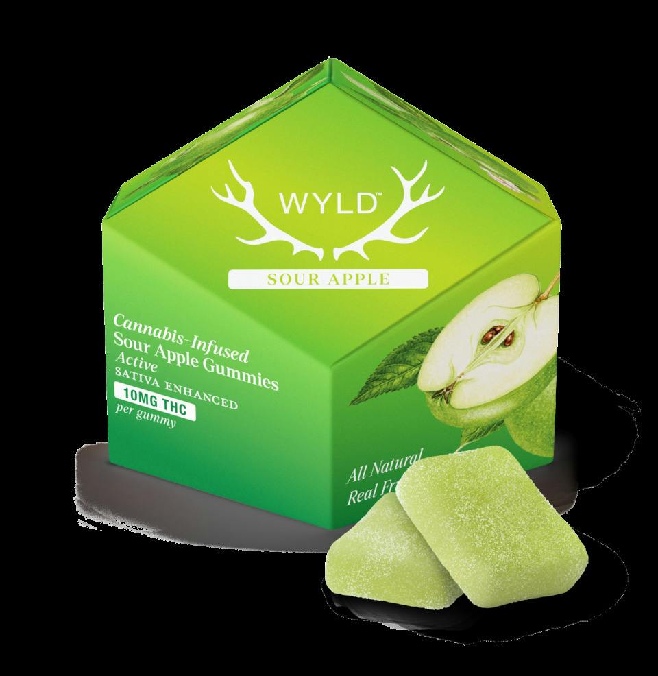 WYLD - Sour Apple Sativa - 10mg Chews