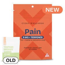 Curio Wellness - Lemon Lime "Pain" - 5mg Terpene Infused Chews
