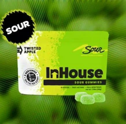 In House - Sour Apple - 40mg Fast Acting Chews