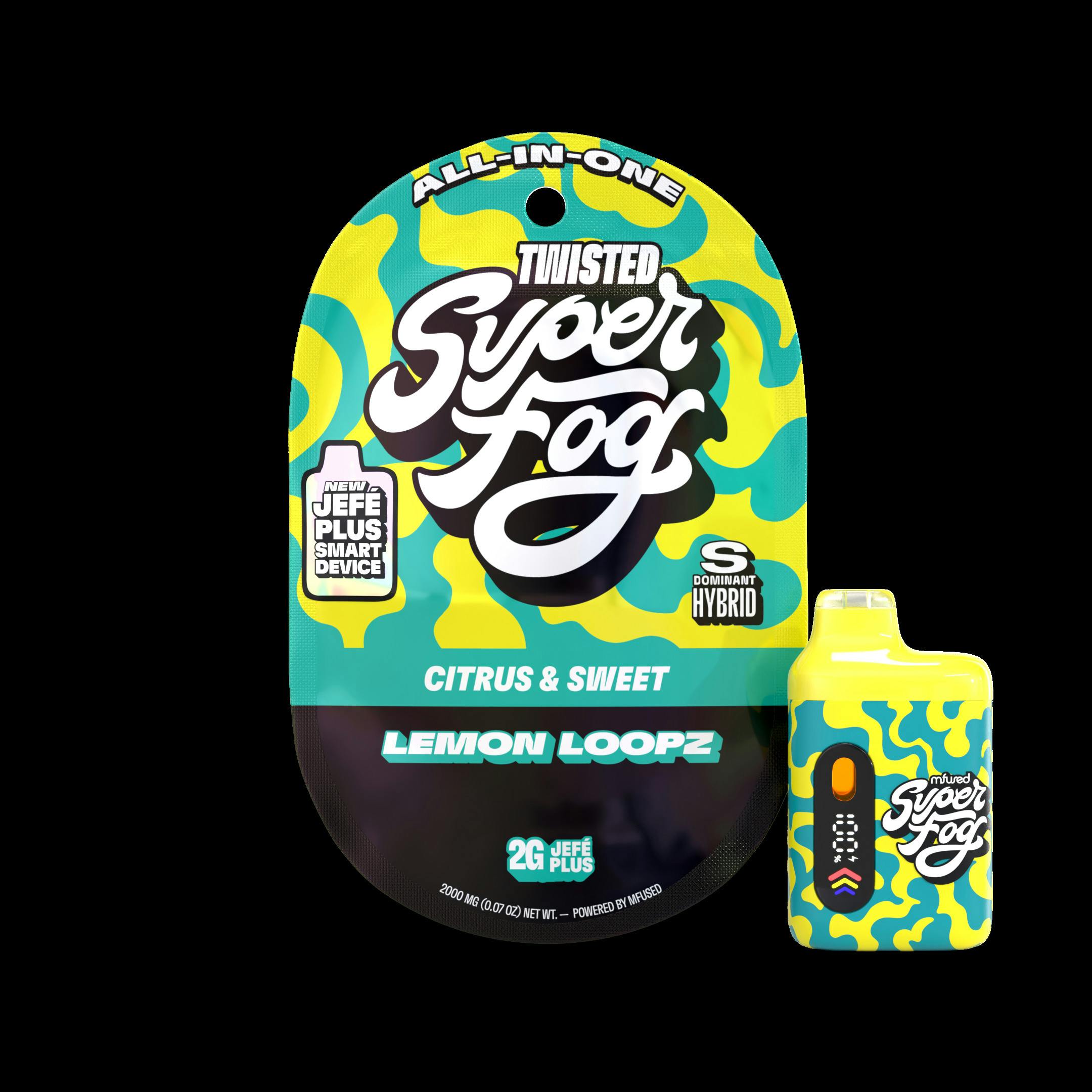 Lemon Loopz | TWISTED Liquid Diamonds Jefé Disposable | 2g by Super Fog by MFused