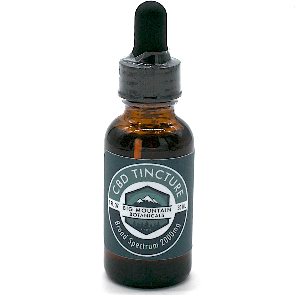 CBD Tincture BROAD Spectrum - THC FREE at Big Mountain Botanicals