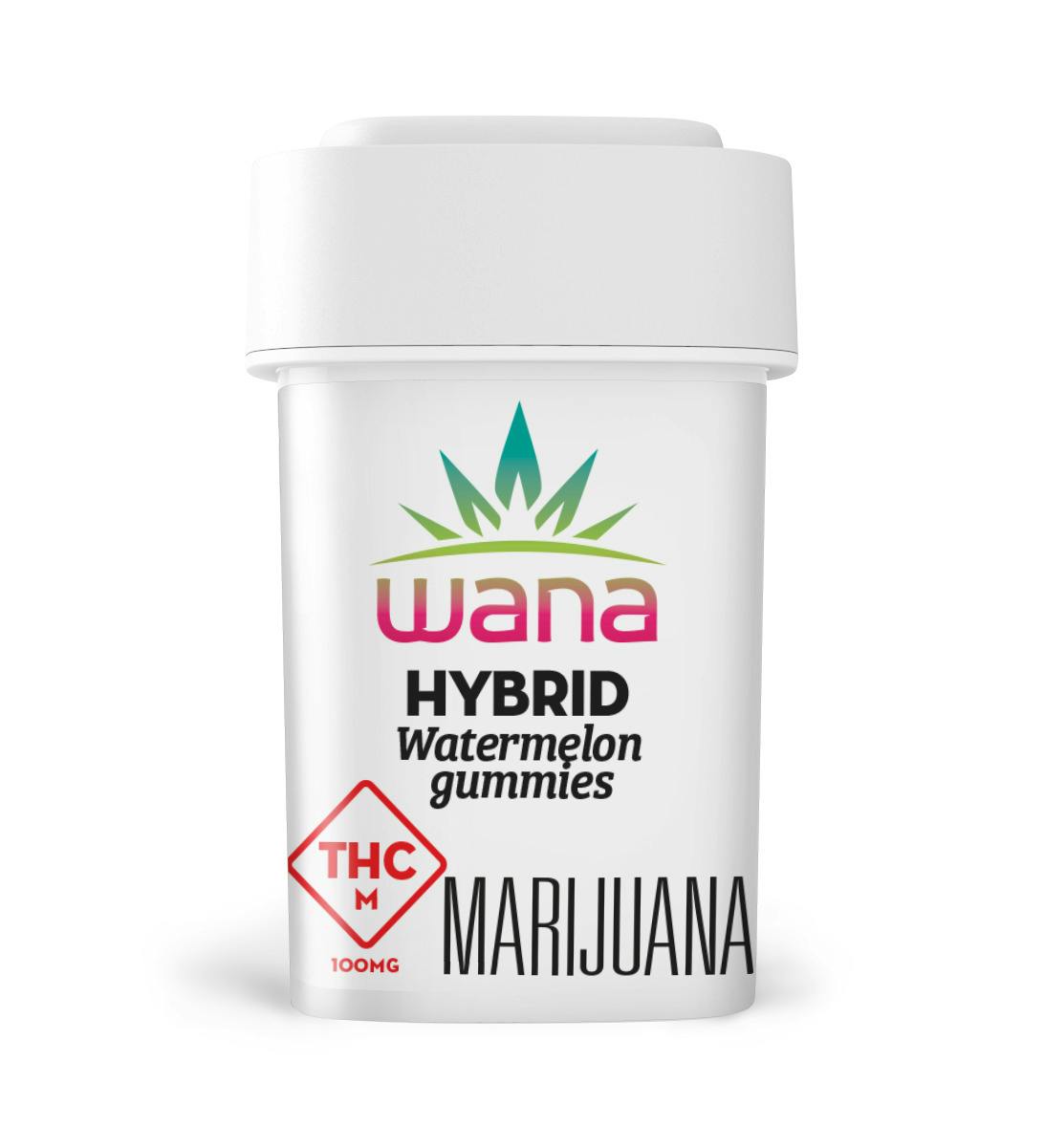 Wana: Gummies | Watermelon | Hybrid | 100mg | 10pk