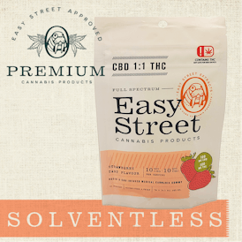 100mg Easy Street Sativa 1:1 Gummies - Strawberry Tart