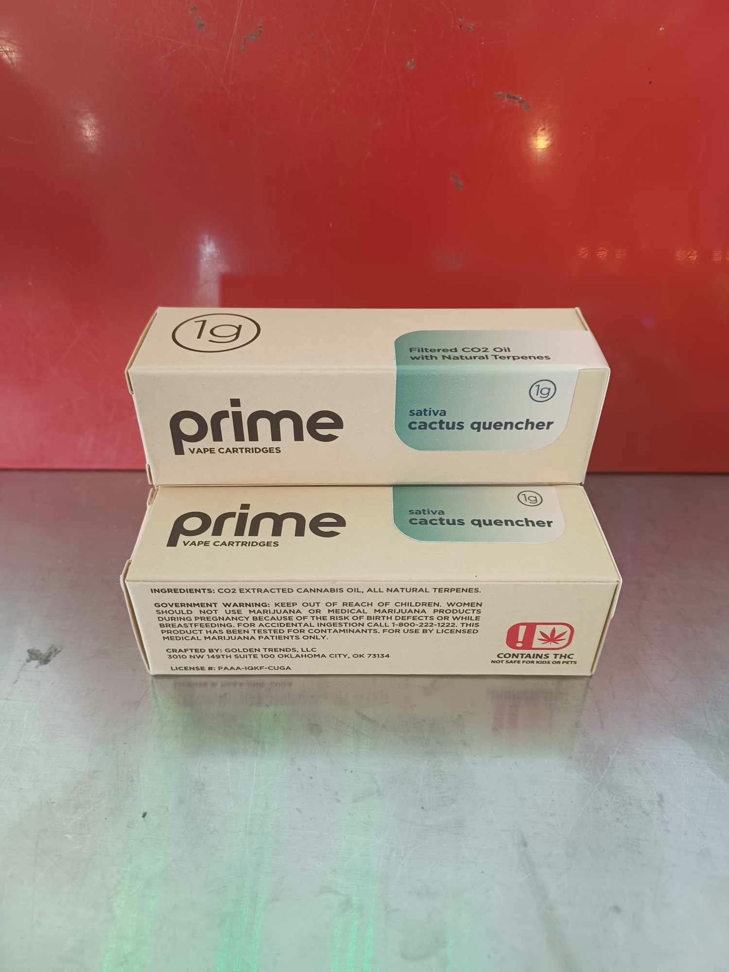 1000mg Prime CO2 Cartridge - Cactus Quencher - Sativa