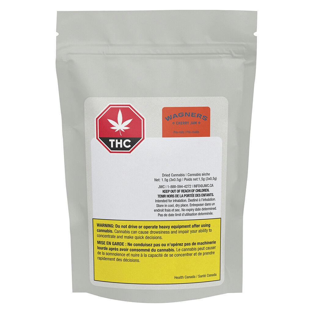 WAGNERS - Cherry Jam Joints Pre-Roll - Hybrid - 3x0.5g