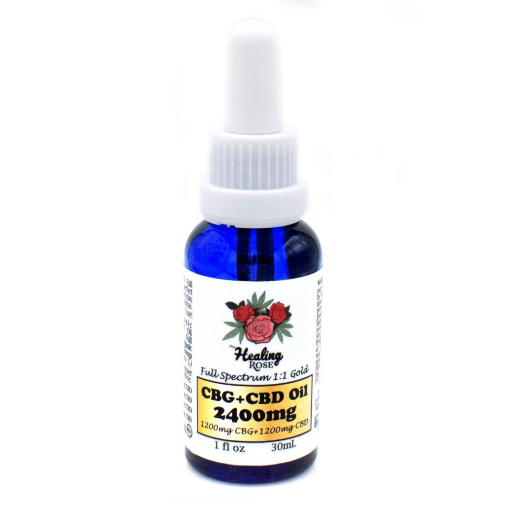 Organic CBG + CBD 1:1 Full-Spectrum Oil 2400mg (30 ml) | Healing Rose at The Piping Plover: Recreational Cannabis Dispensary Wellfleet, Cape Cod