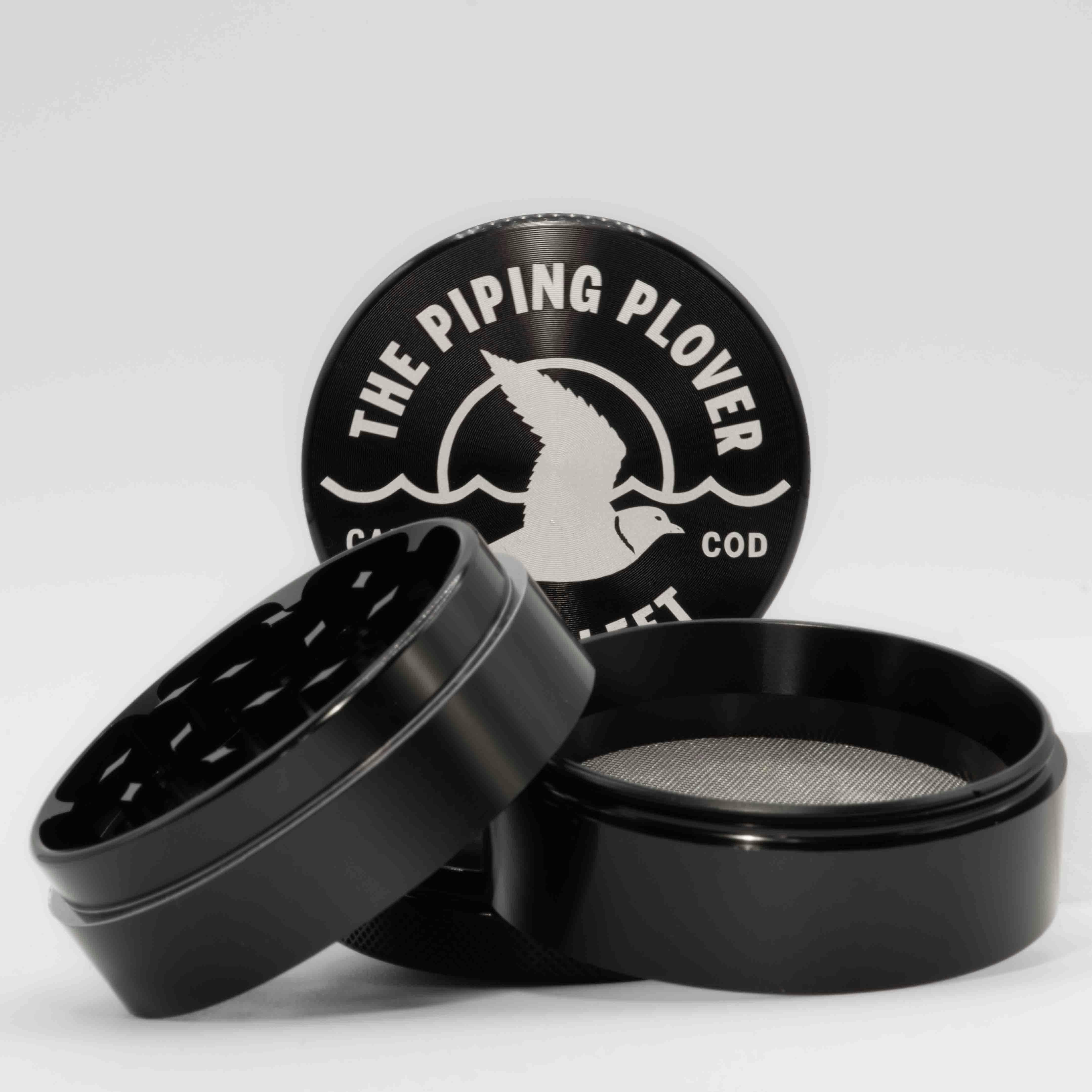 3 Piece Piping Plover Herb Grinder - Slate