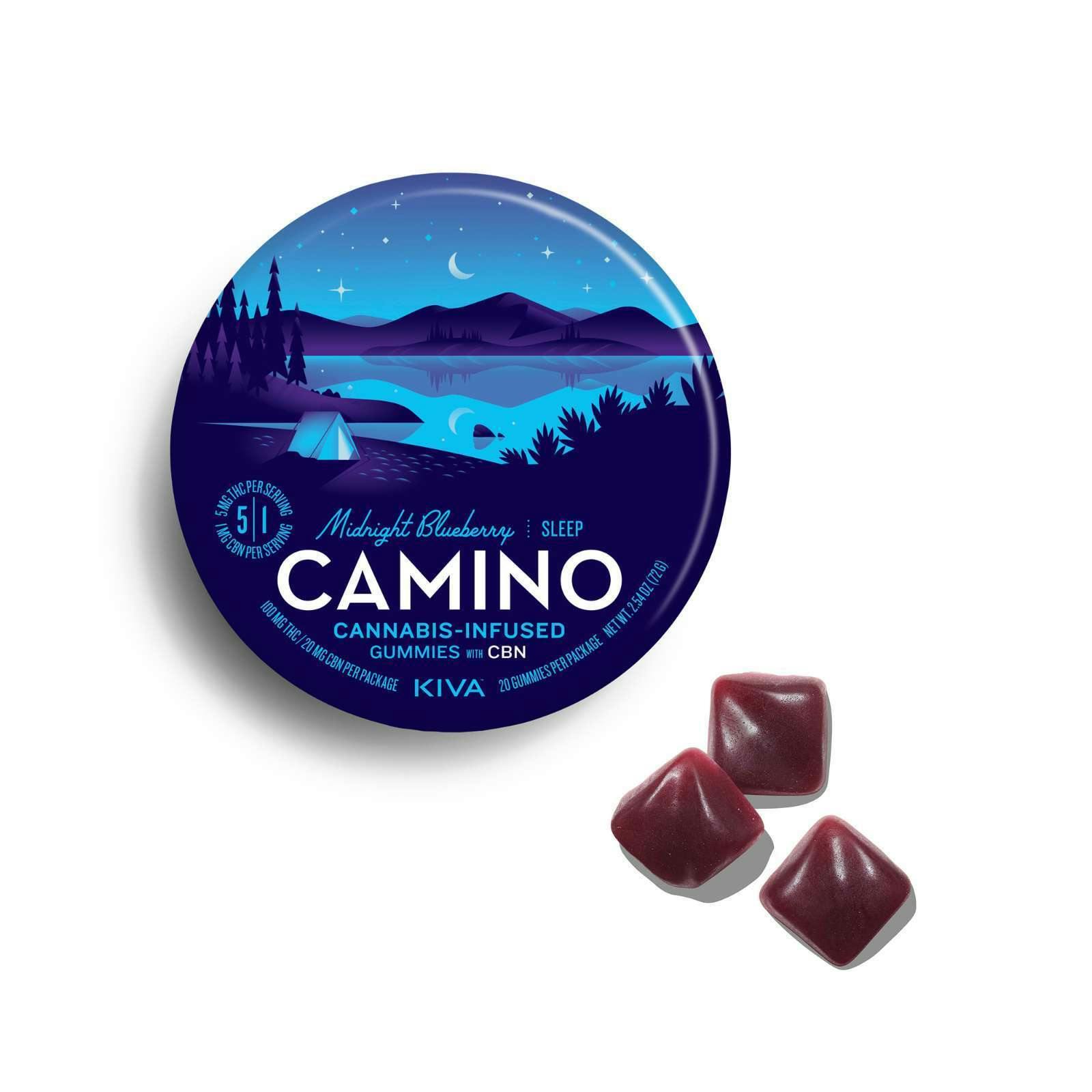 Midnight Blueberry "Sleep" Gummies 5:1 THC:CBN | Camino