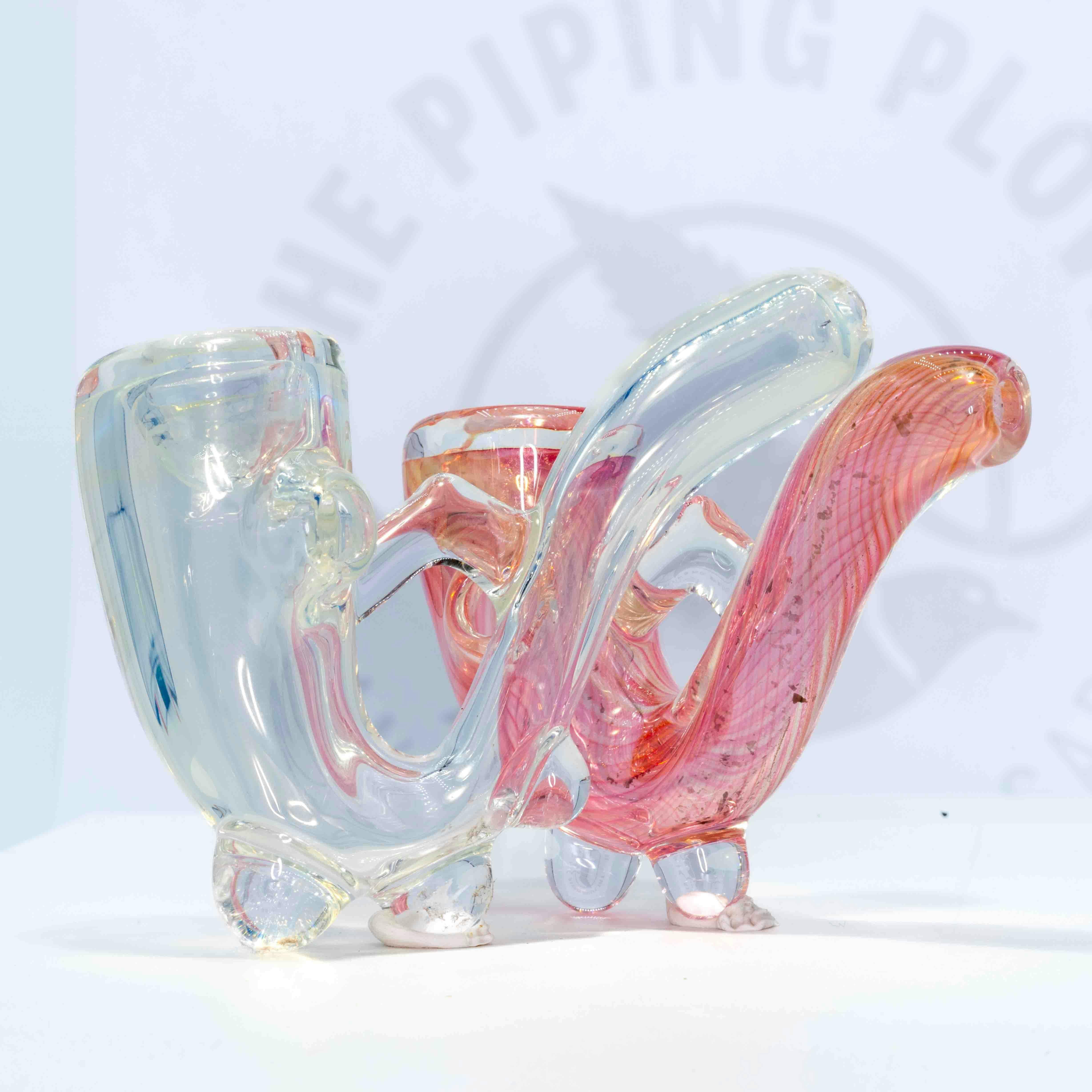 Handblown Glass Sherlock Pipe | Iron Lung Glass