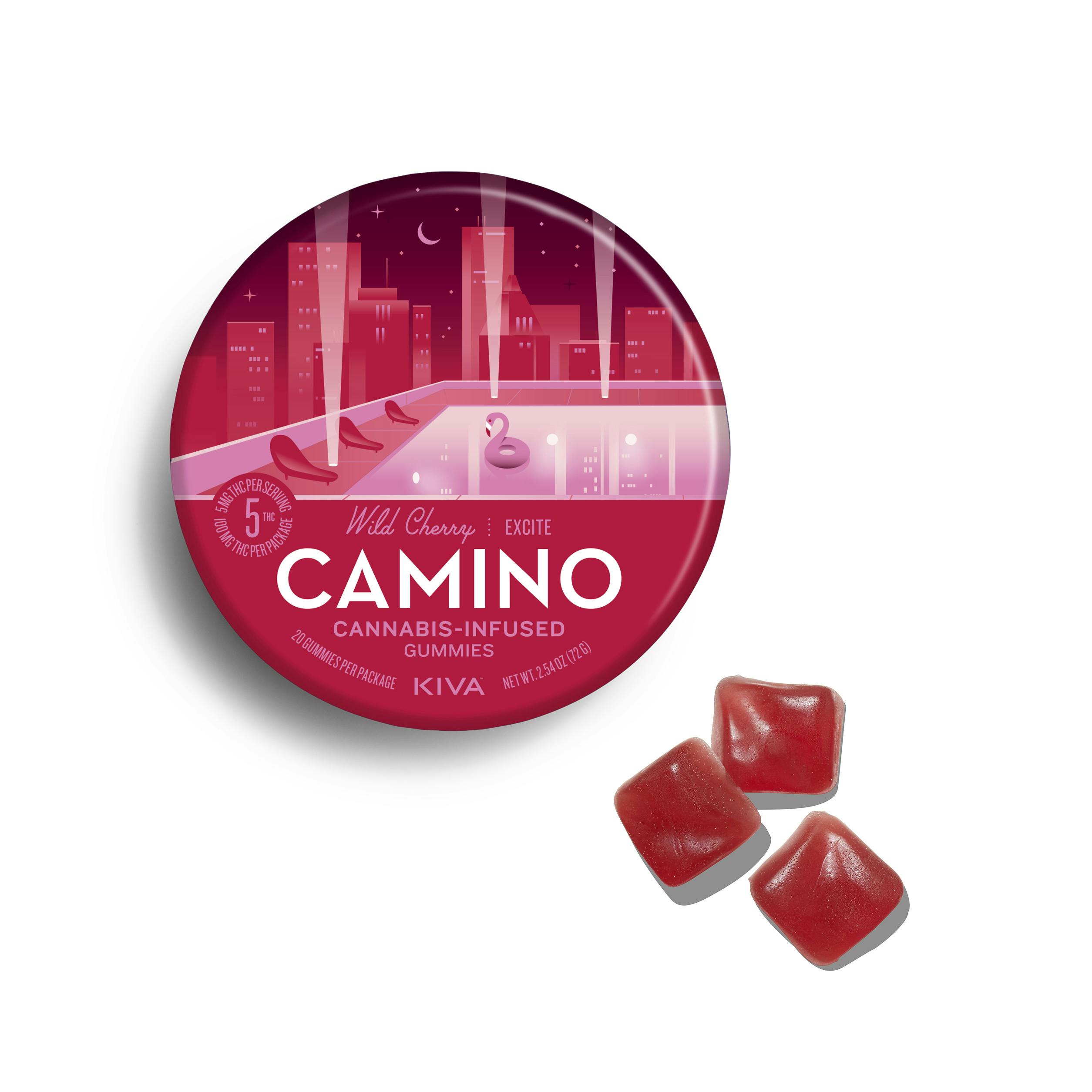 Wild Cherry "Excite" Gummies 1:1:1 THC:CBG:CBC | Camino
