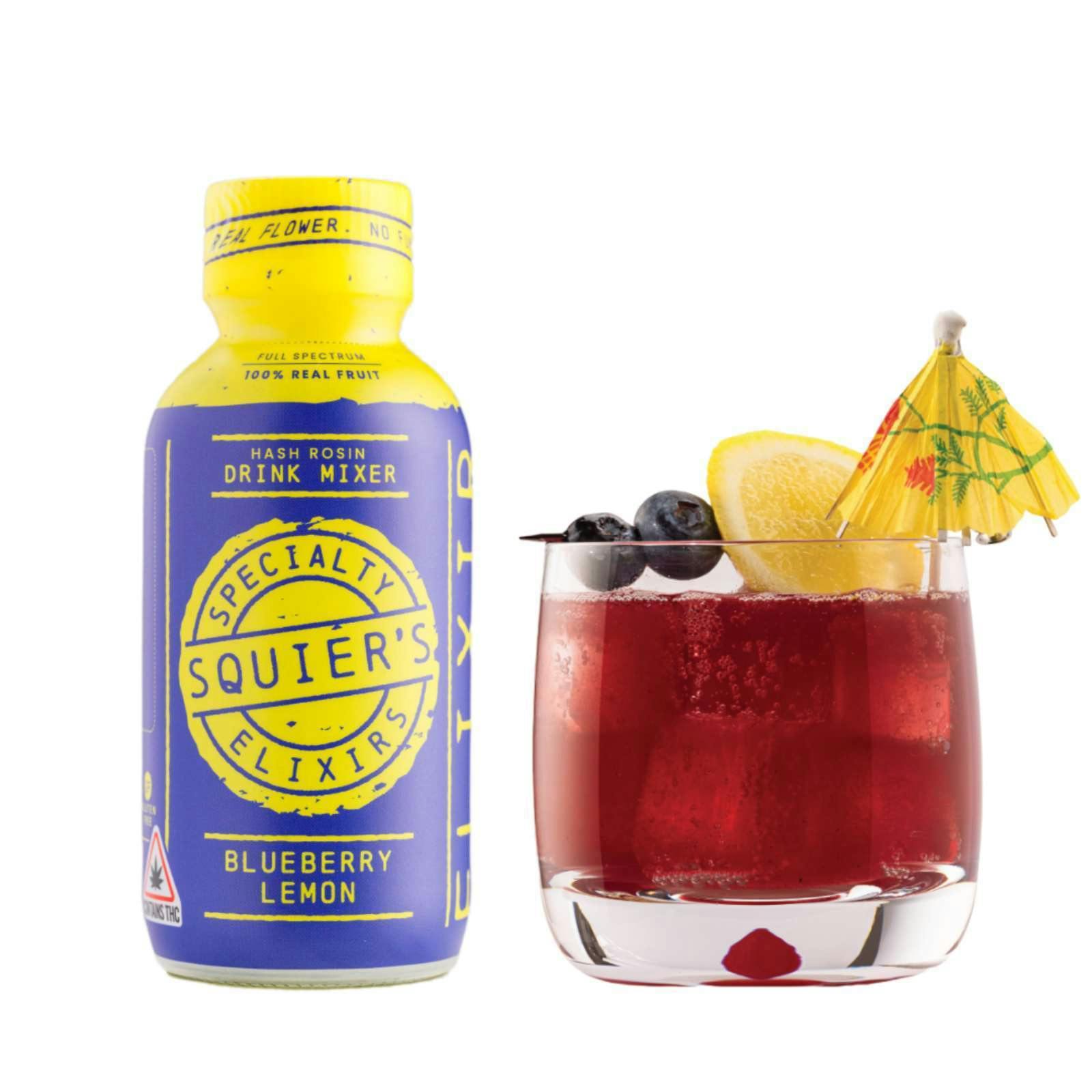 Blueberry Lemon Hash Rosin Elixir (500mg) | Squier's Elixirs at The Piping Plover: Recreational Cannabis Dispensary Wellfleet, Cape Cod