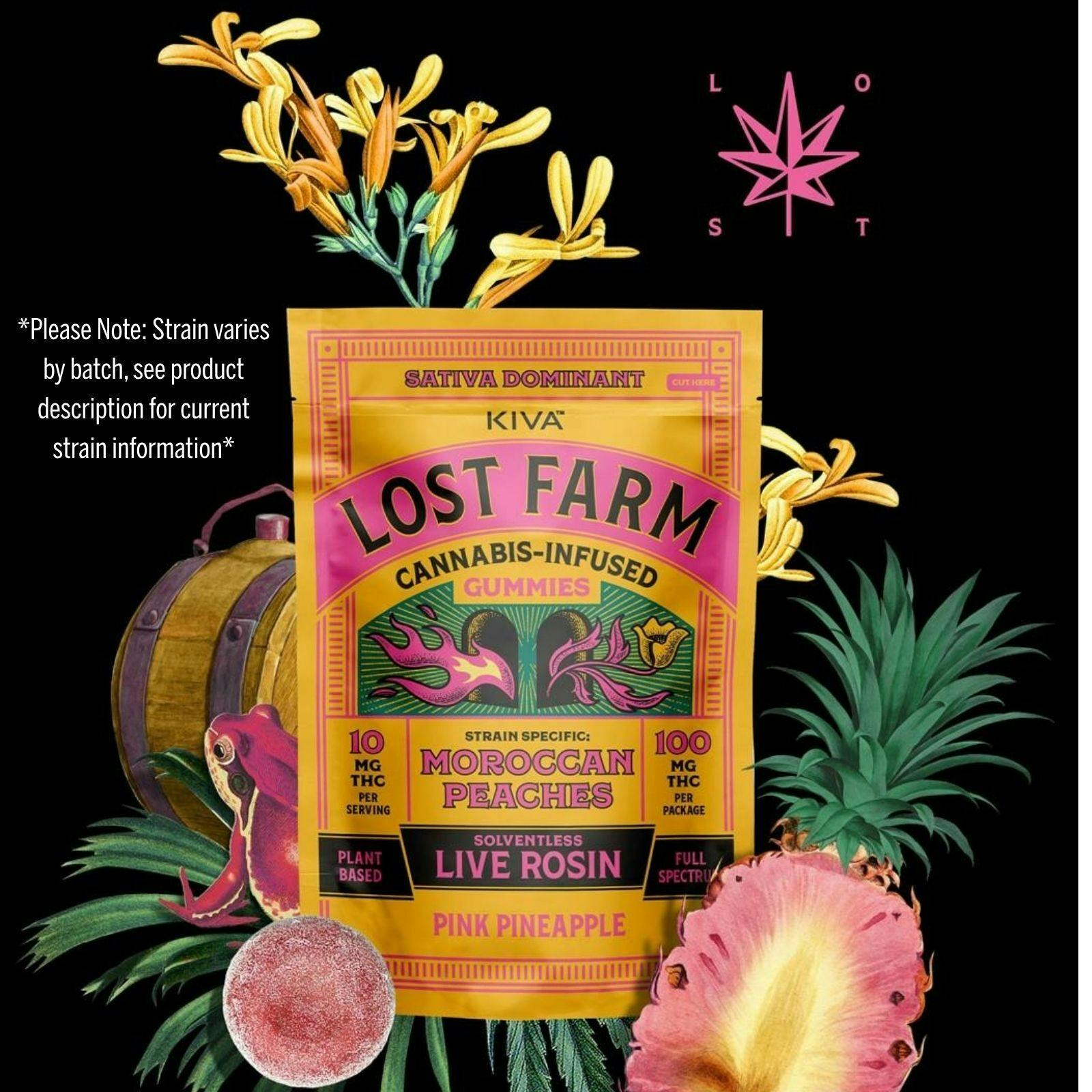 Pink Pineapple X Super Boof Live Rosin Gummies | Lost Farm