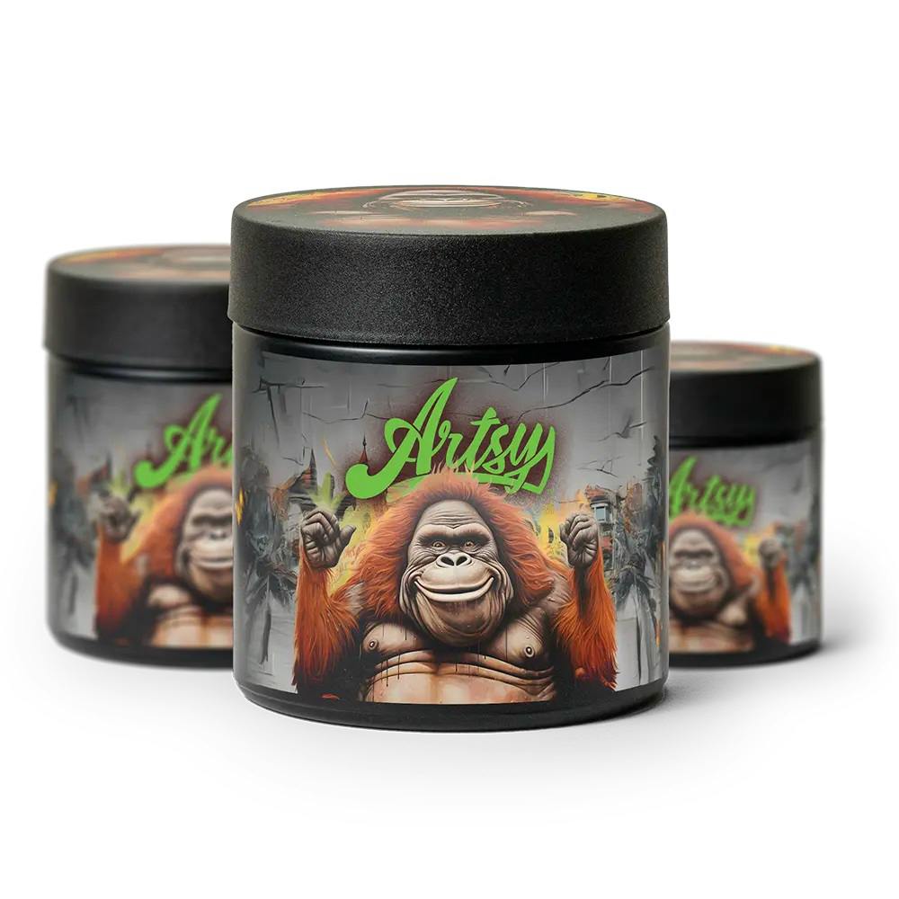 Artsy Cannabis Eighth Jars | Fuzzy Navel 3.5g Rec cannabis product