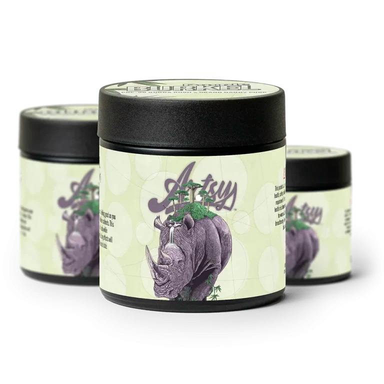 Artsy Cannabis Eighth Jars | Purple Burkel 3.5g Rec cannabis product