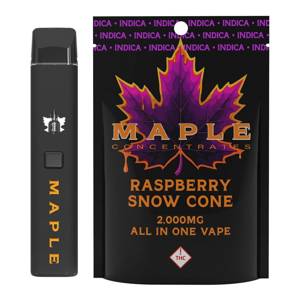 Maple All In One | Raspberry Snow Cone Indica 2g Rec