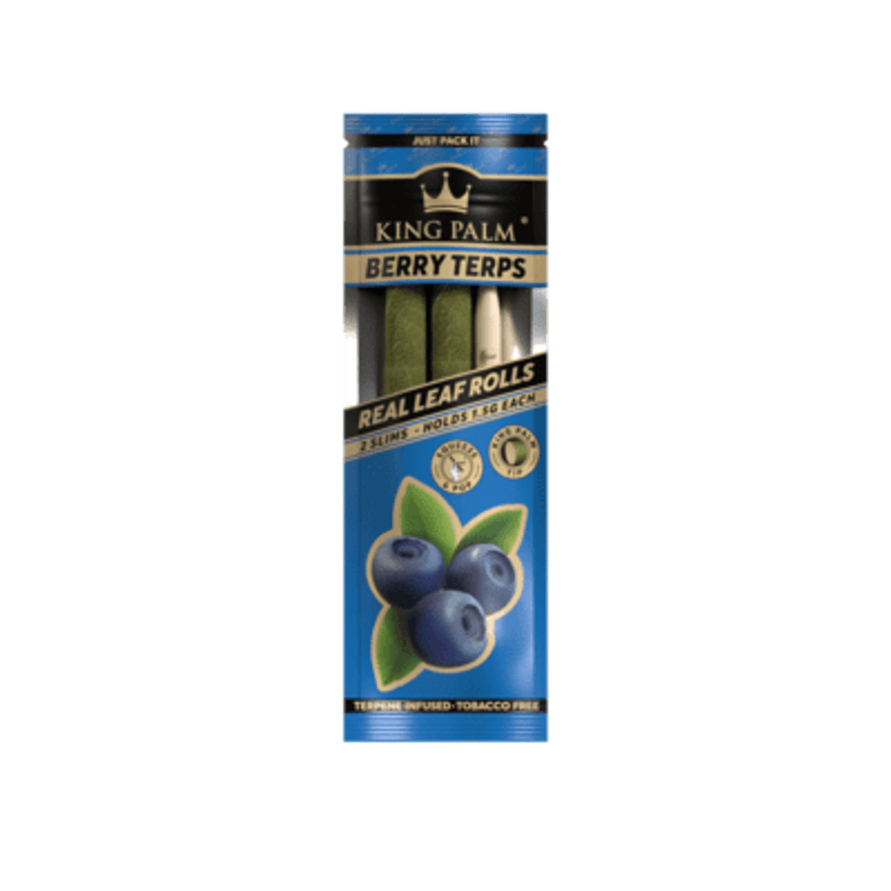 King Palm - SLIM Berry Terps Hemp Wraps - 2 Count