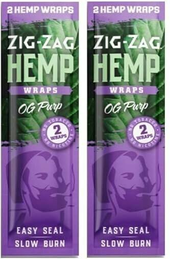 Zig Zag - Hemp Wrap - OG Purp - 2pk