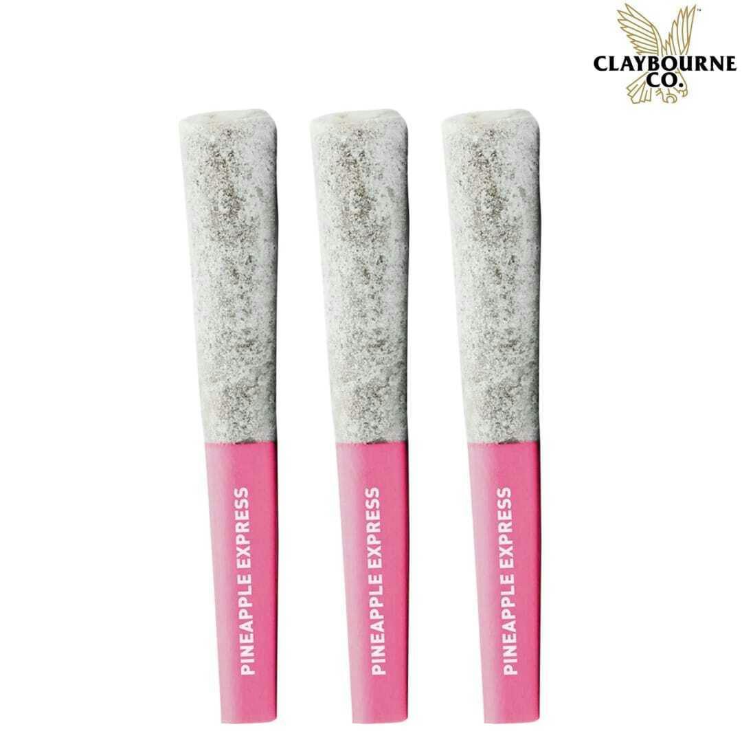 Claybourne | Flyers Frosted Pineapple Express Resin Infused Pre-Rolls | 3x0.5g