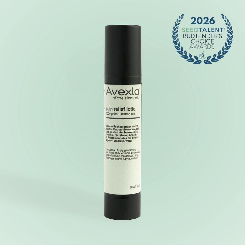 Avexia Pain Relief 1:1 CBD:THC Lotion 100mg Transdermal