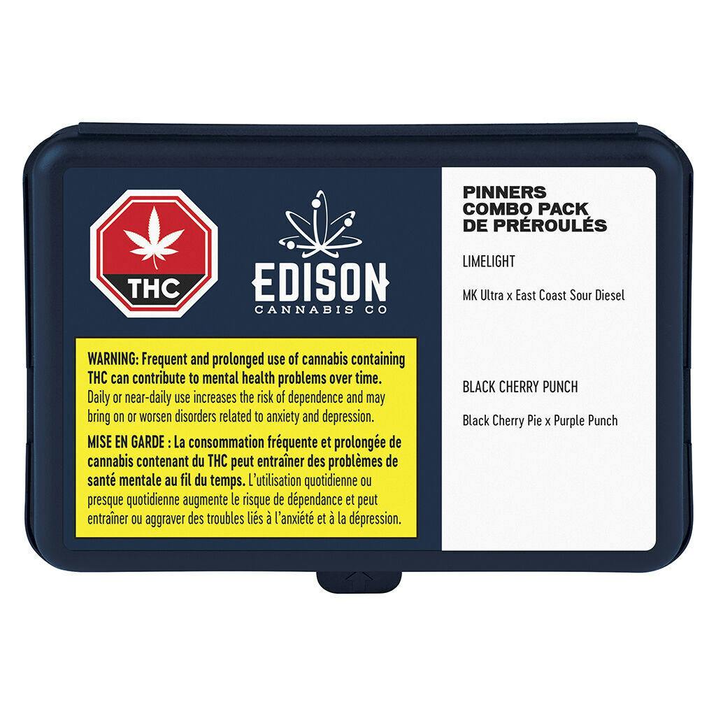 Edison Cannabis Co - Limelight + Black Cherry Punch Pre-Roll Combo Pack - 10x0.35g